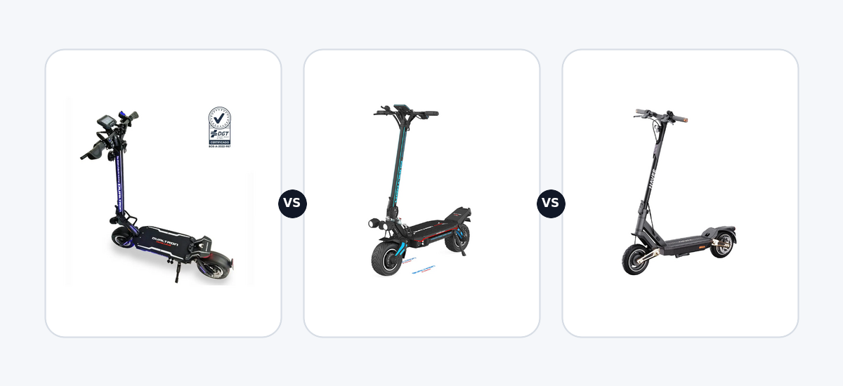 Dualtron Achilleus Limited · vs · Dualtron Storm Limited · vs · Navee ST3 Pro ABE