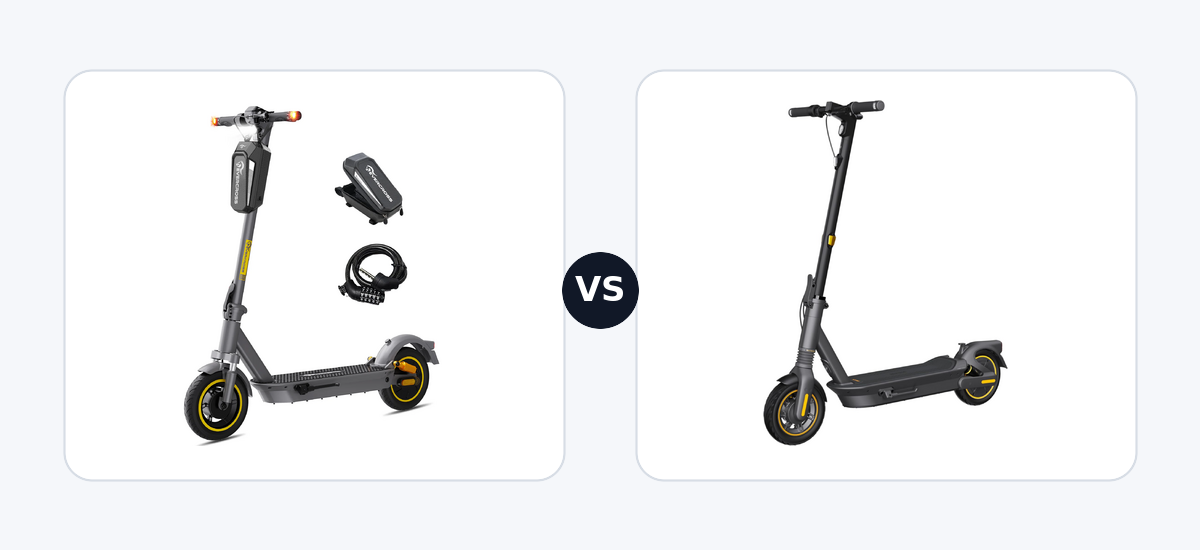 Evercross EV10S MAX ·vs· Segway Ninebot max G2 DE