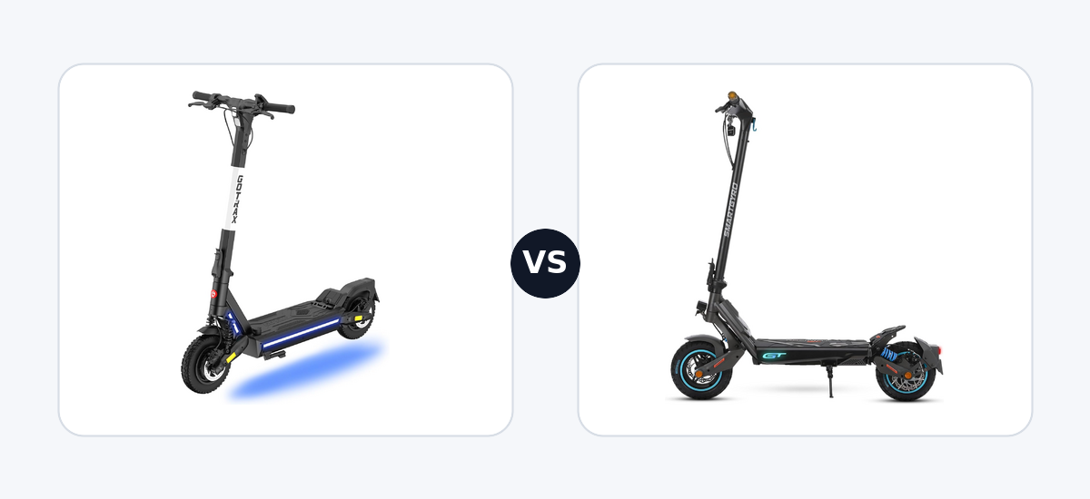 Gotrax Ares · vs · Smartgyro Rockway GT