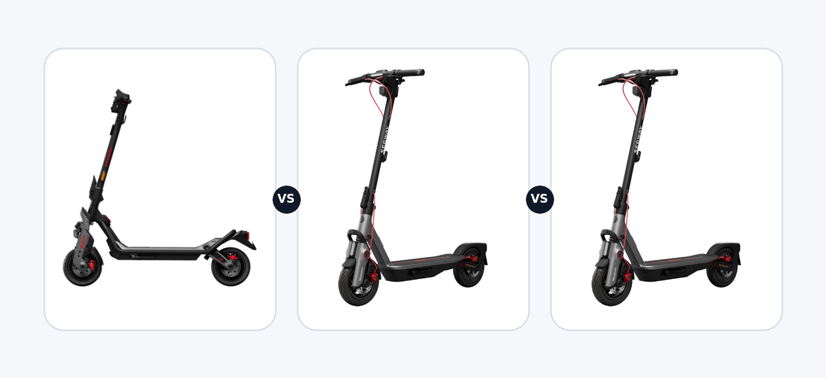 Segway GT3 E ·vs· Segway Ninebot F3 Pro D ·vs· Segway Ninebot F3 Pro