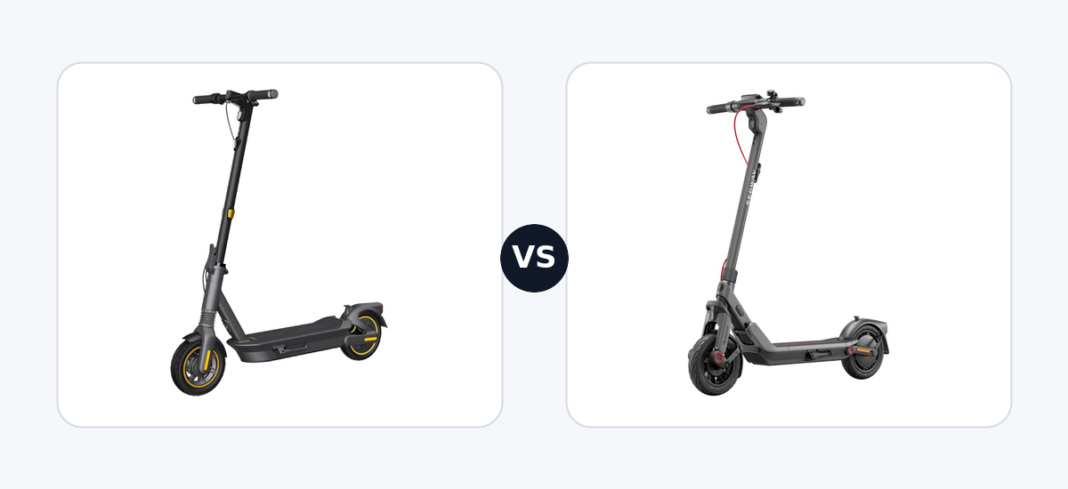 Segway Ninebot max G2 · vs · Segway Ninebot E3 Pro E