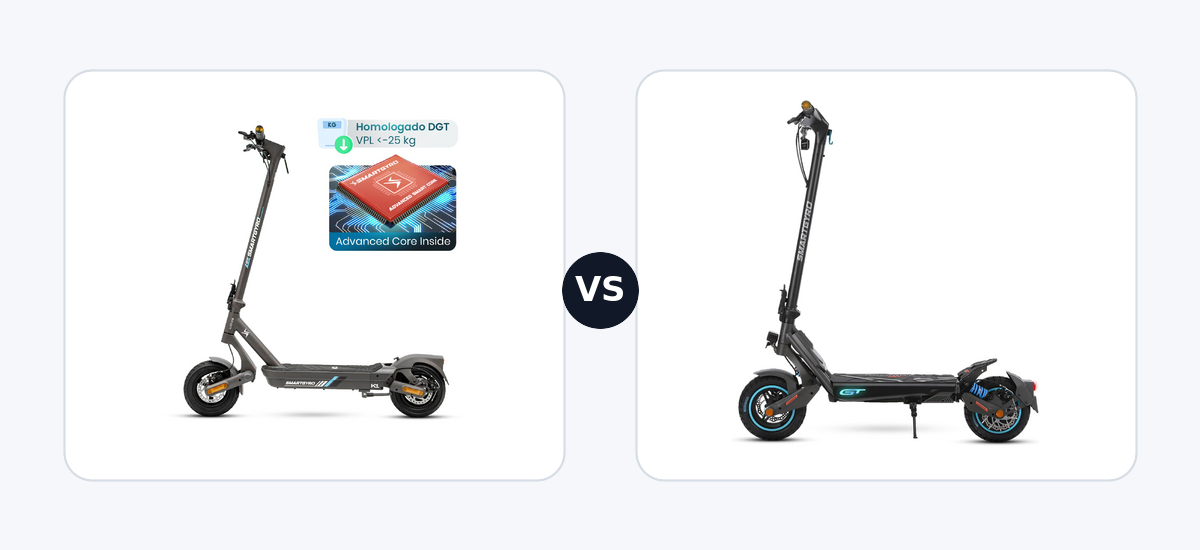 Smartgyro K1 ·vs· Smartgyro Rockway GT
