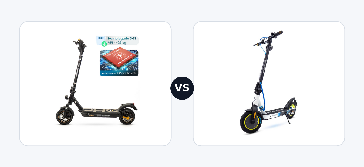 Smartgyro K2 PRO Black ·vs· Smartgyro Z-One 2 Gray
