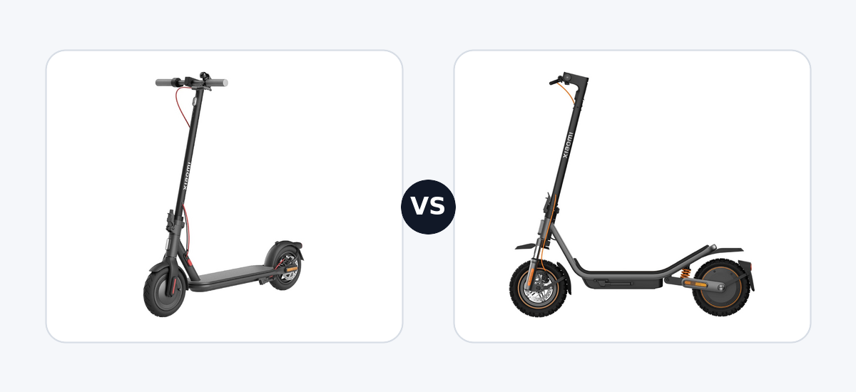 Xiaomi Electric Scooter 4 · vs · Xiaomi Electric Scooter 6 Pro