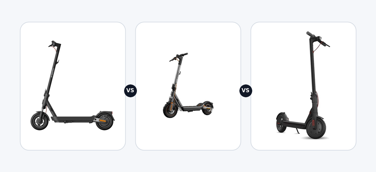 Xiaomi Electric Scooter 5 Pro DE ·vs· Xiaomi Electric Scooter 6 max DE ·vs· Xiaomi M365
