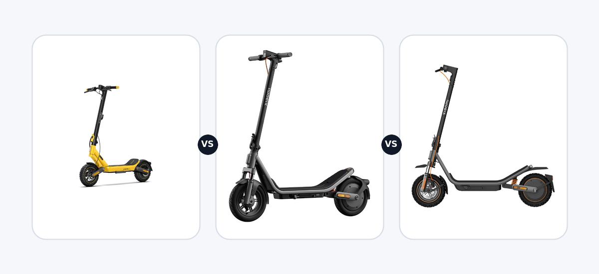Xiaomi Electric Scooter 6 Ultra · vs · Xiaomi Xiaomi Electric Scooter 6 · vs · Xiaomi Electric Scooter 6 Pro