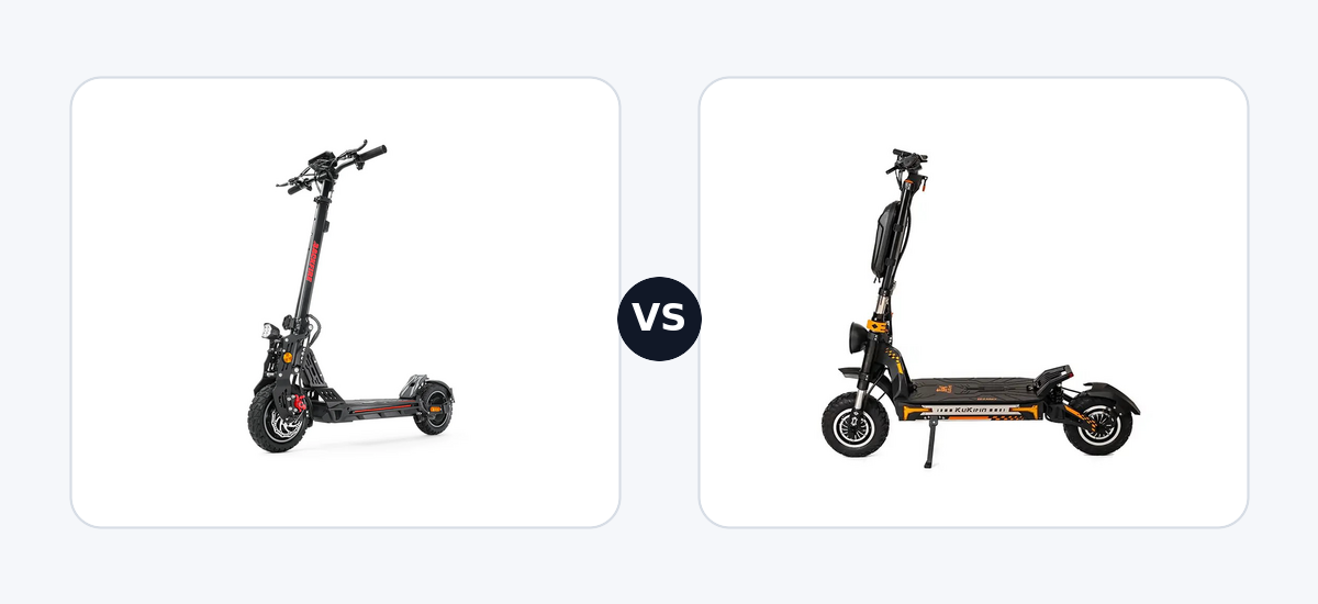 Backfire M8 Rover · vs · Kukirin G4 Max