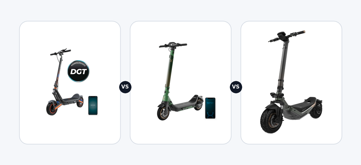 Cecotec Bongo GS65 ·vs· Cecotec Bongo X65 Connected ·vs· Cecotec Doble Z75