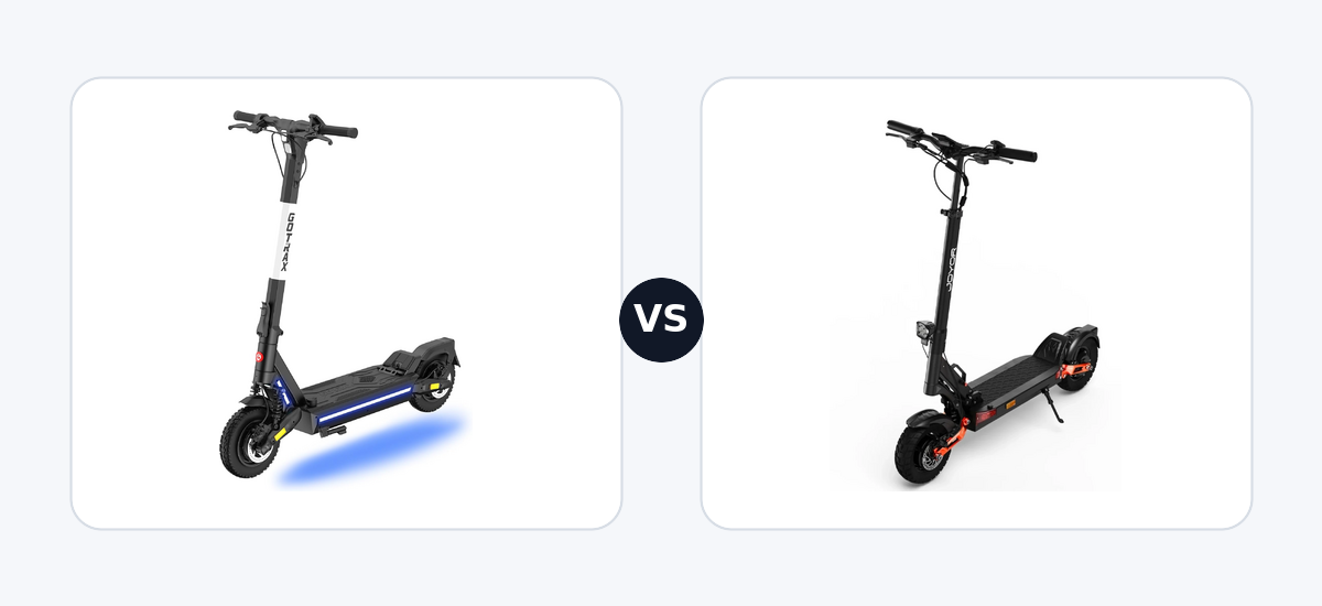 Gotrax Ares · vs · Joyor T-PRO DGT