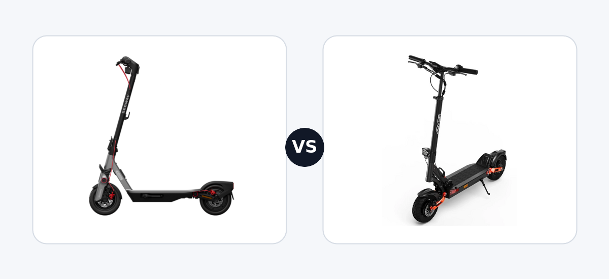 Segway Ninebot F3 Pro E · vs · Joyor T-PRO DGT