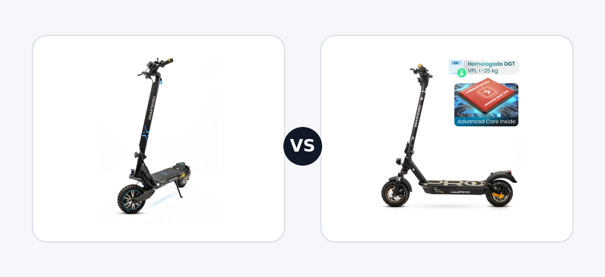 Smartgyro CROSSOVER DUAL MAX 2 ·vs· Smartgyro K2 PRO Black