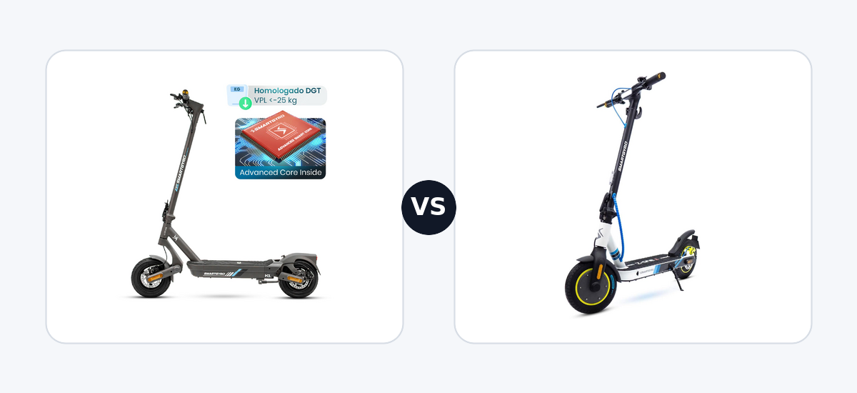 Smartgyro K1 ·vs· Smartgyro Z-One 2 Gray