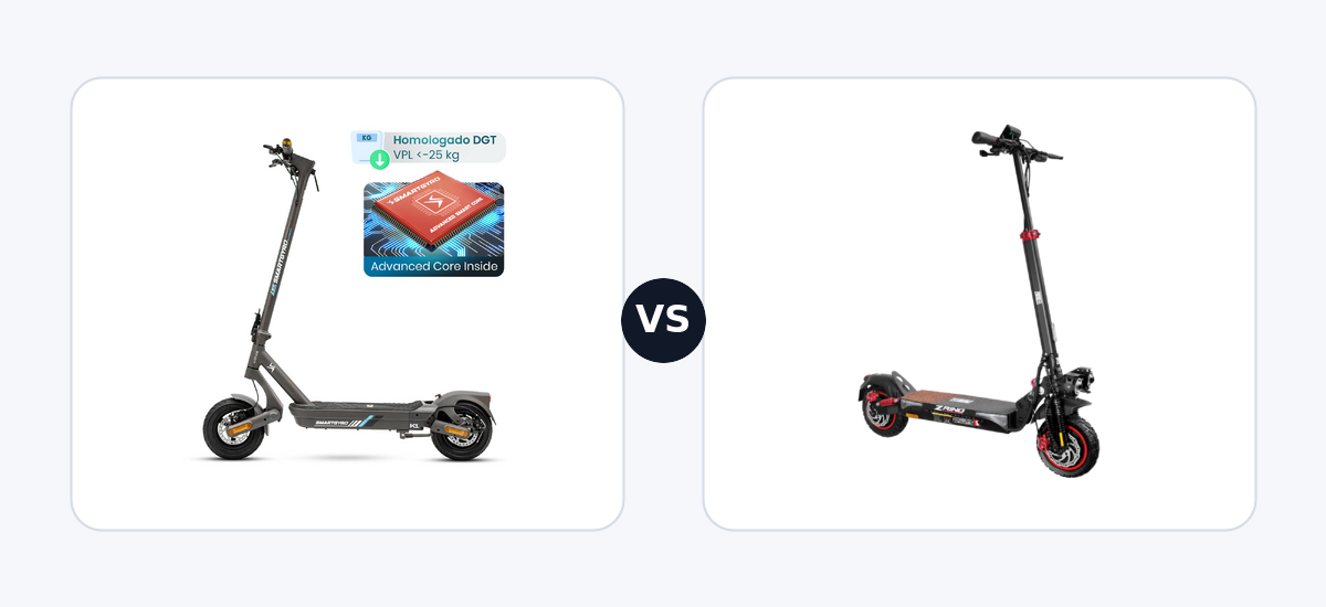 Smartgyro K1 ·vs· Zwheel ZRino Duo Max