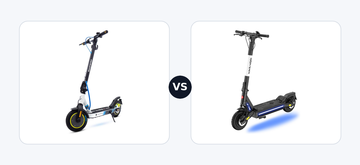 Smartgyro Z-One 2 Gray · vs · Gotrax Ares
