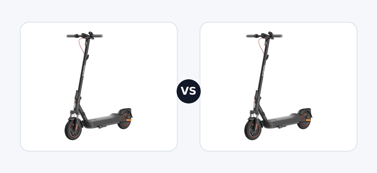 Xiaomi Electric Scooter 5 Max DE · vs · Xiaomi Electric Scooter 5 Max