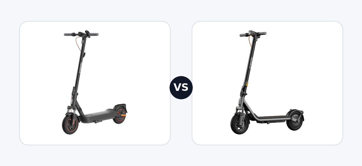 Xiaomi Electric Scooter 5 Max DE · vs · Xiaomi Electric Scooter 6 Lite