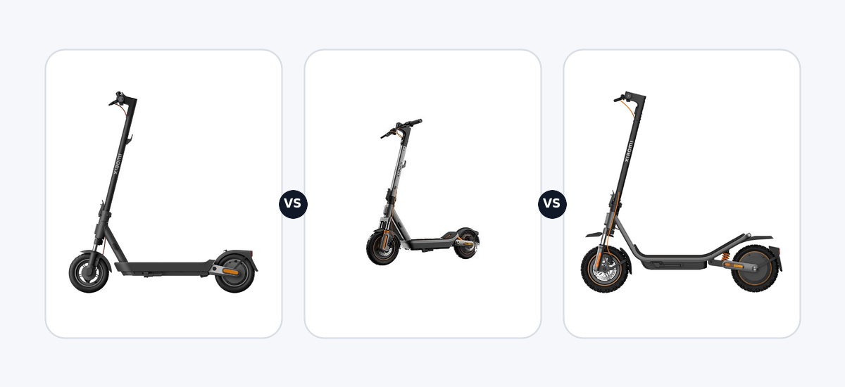 Xiaomi Electric Scooter 5 Pro DE ·vs· Xiaomi Electric Scooter 6 max DE ·vs· Xiaomi Electric Scooter 6 Pro