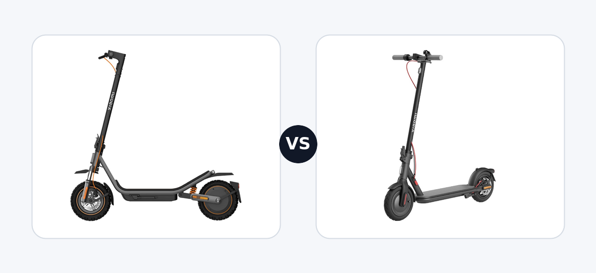 Xiaomi Electric Scooter 6 Pro · vs · Xiaomi Electric Scooter 4