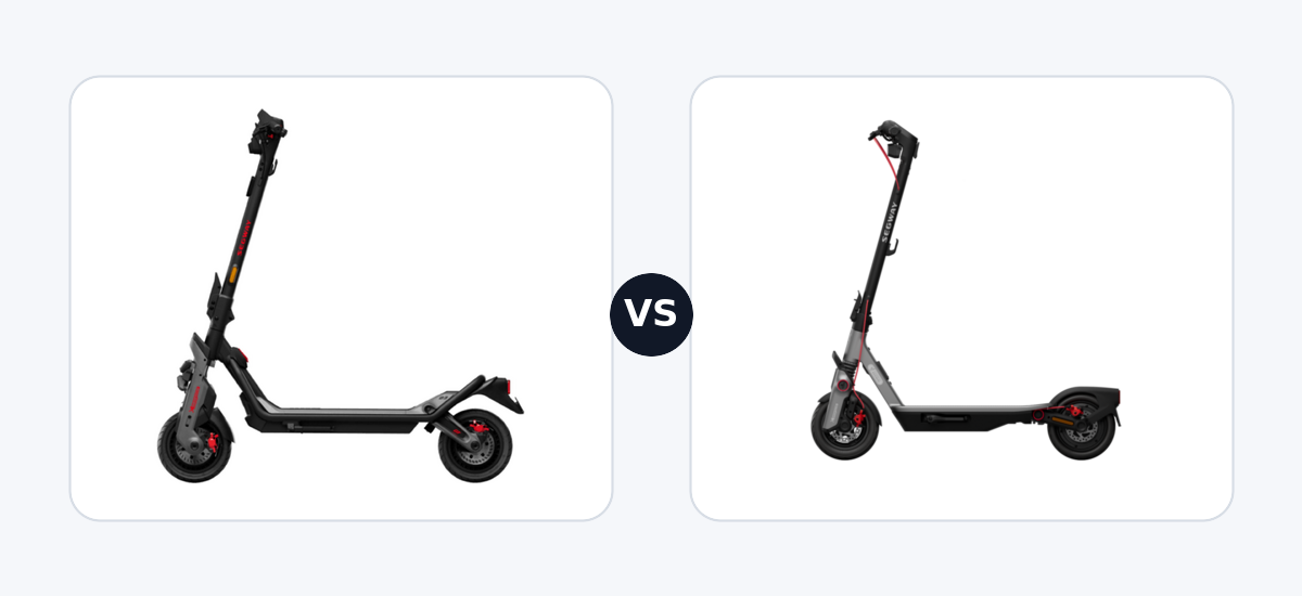 Segway GT3 E · vs · Segway Ninebot F3 Pro E