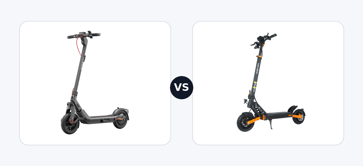Segway Ninebot E3 Pro E · vs · Kukirin G2 DGT