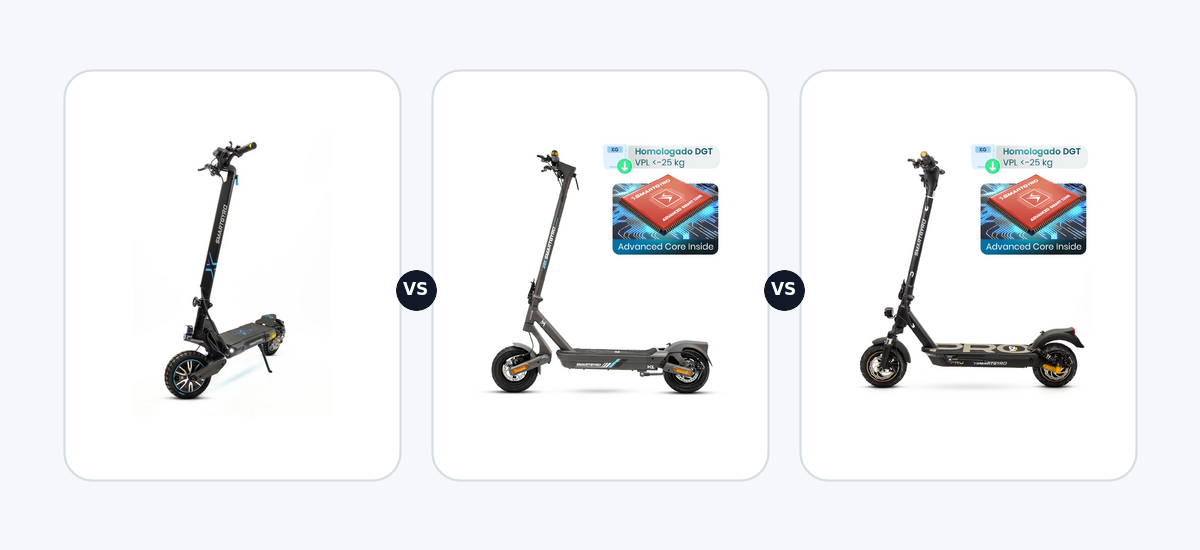 Smartgyro CROSSOVER DUAL MAX 2 ·vs· Smartgyro K1 ·vs· Smartgyro K2 PRO Black