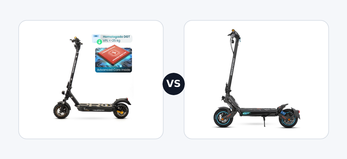 Smartgyro K2 PRO Black ·vs· Smartgyro Rockway GT