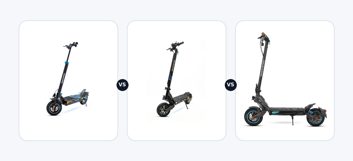 Smartgyro Smartgyro Speedway ·vs· Smartgyro CROSSOVER DUAL MAX 2 ·vs· Smartgyro Rockway GT