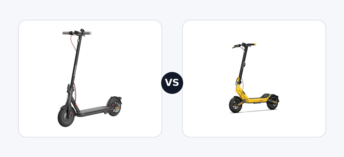 Xiaomi Electric Scooter 4 · vs · Xiaomi Electric Scooter 6 Ultra