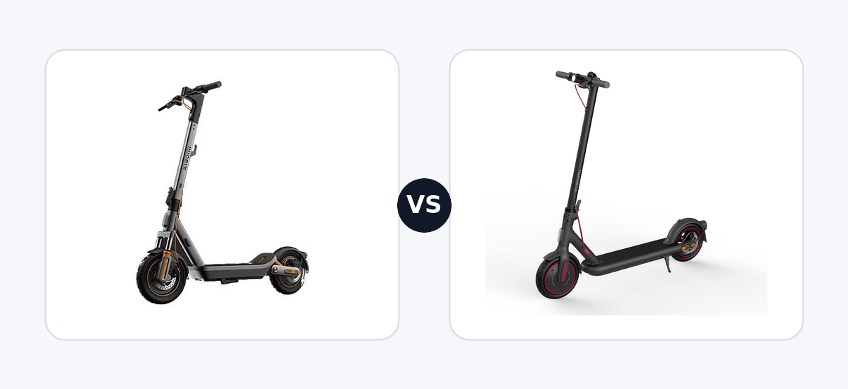 Xiaomi Electric Scooter 6 Max · vs · Xiaomi Electric Scooter 4 Pro