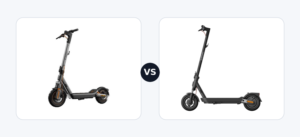 Xiaomi Electric Scooter 6 Max · vs · Xiaomi Electric Scooter 5 Pro