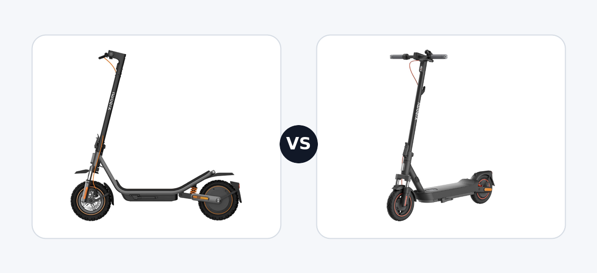 Xiaomi Electric Scooter 6 Pro · vs · Xiaomi Electric Scooter 5 Max