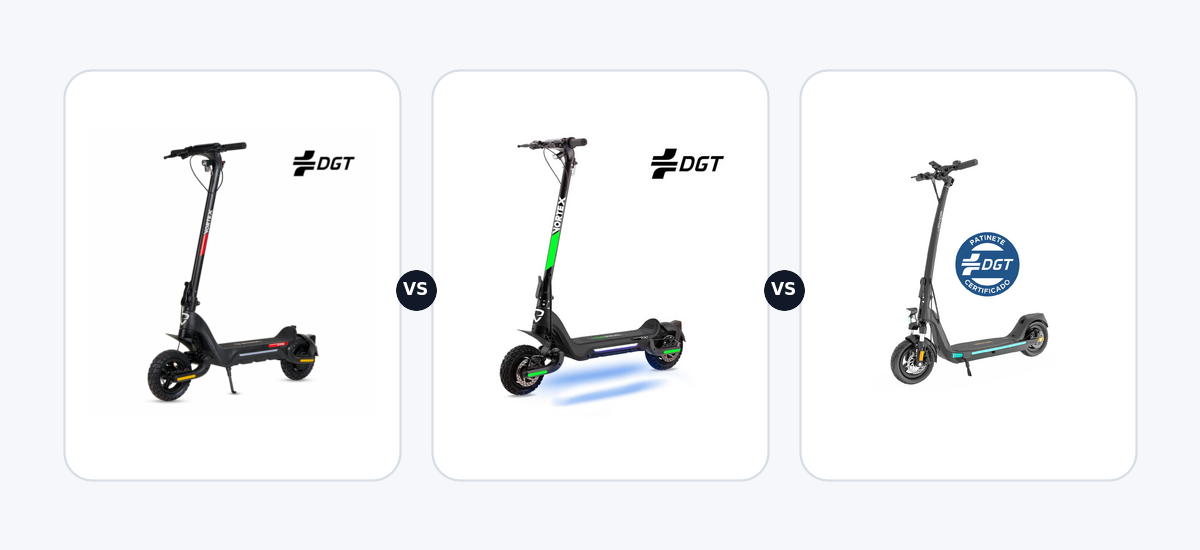 EcoXtrem ETRIC Vortex 1000 ·vs· EcoXtrem ETRIC Vortex 2000 ·vs· Joyor C10 DGT