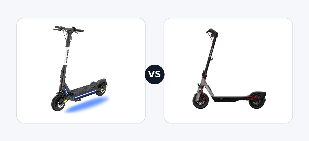 Gotrax Ares · vs · Segway Ninebot F3 Pro E