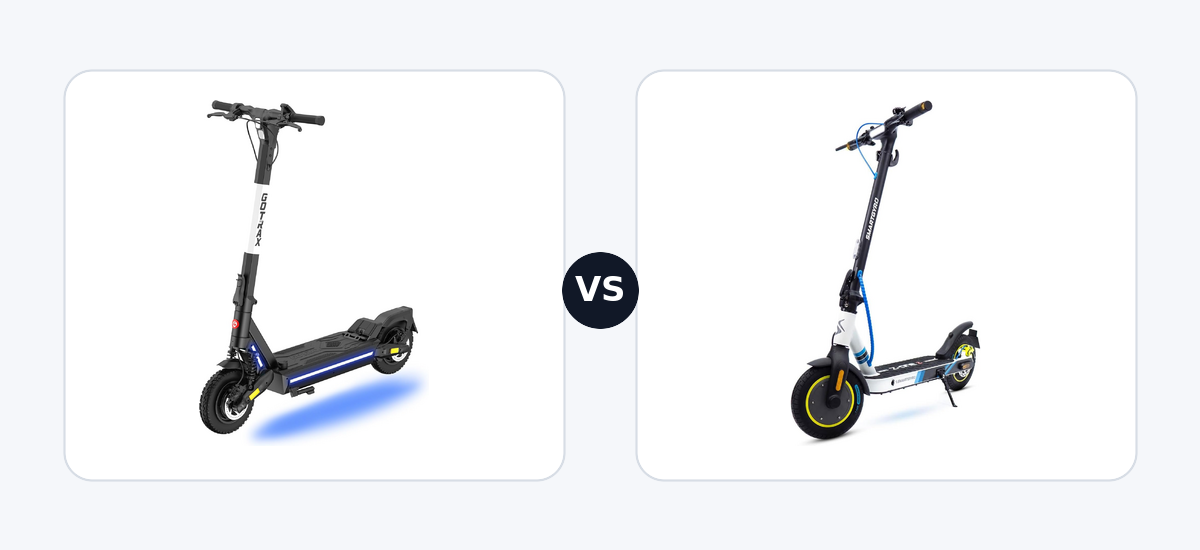 Gotrax Ares · vs · Smartgyro Z-One 2 Gray