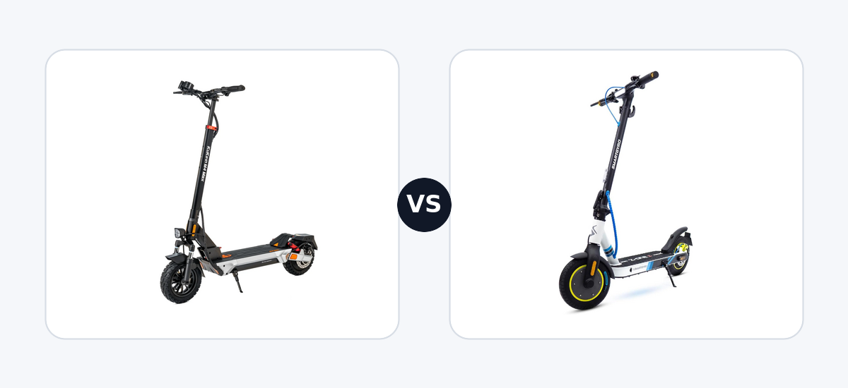 Kukirin M4 Max ·vs· Smartgyro Z-One 2 Gray