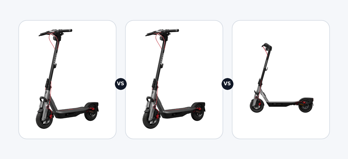 Segway Ninebot F3 Pro ·vs· Segway Ninebot F3 Pro D ·vs· Segway Ninebot F3 Pro E
