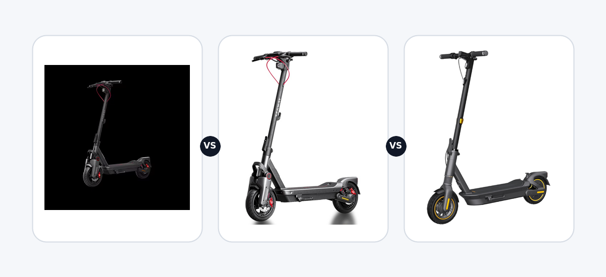 Segway Ninebot MAX G3 · vs · Segway Ninebot MAX G3 D · vs · Segway Ninebot max G2