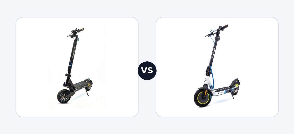 Smartgyro CROSSOVER DUAL MAX 2 · vs · Smartgyro Z-One 2 Gray