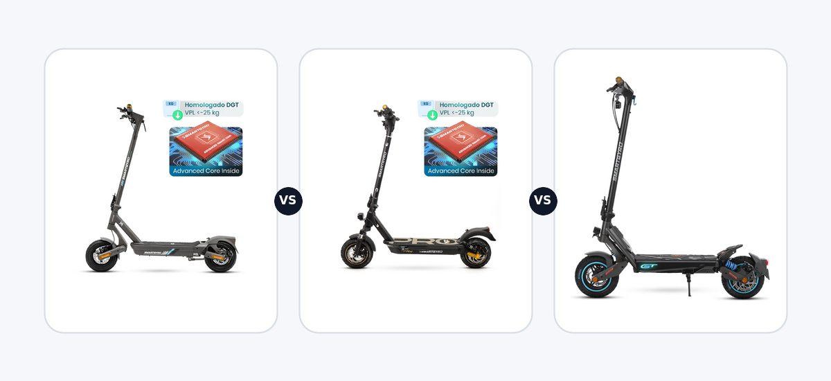 Smartgyro K1 ·vs· Smartgyro K2 PRO Black ·vs· Smartgyro Rockway GT