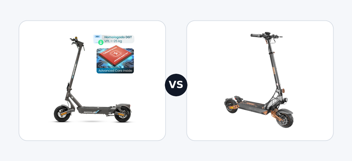 Smartgyro K1 ·vs· Zwheel ZWolf Duo