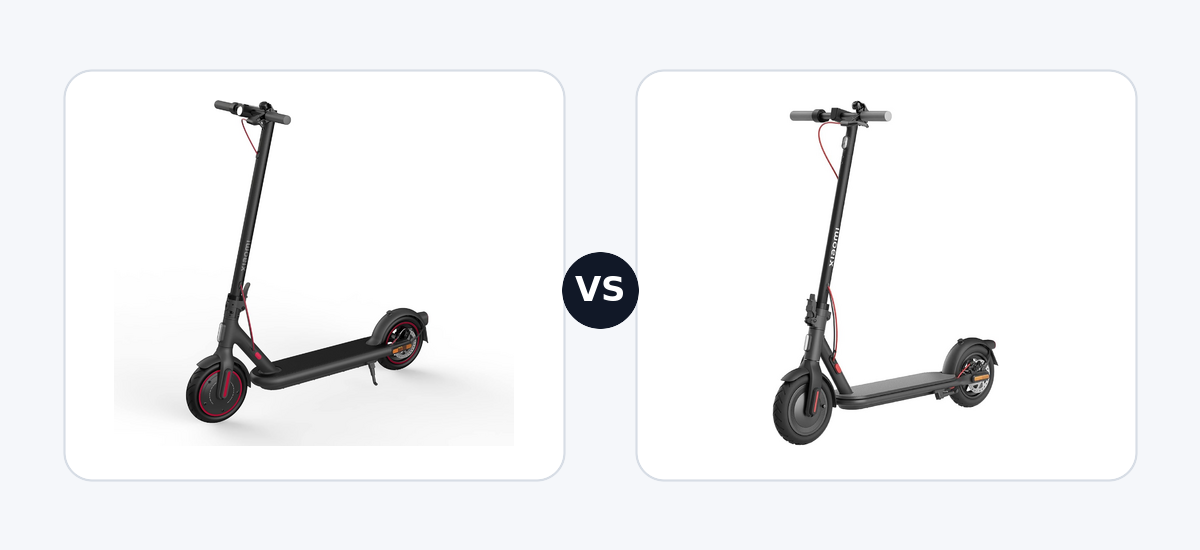 Xiaomi Electric Scooter 4 Pro · vs · Xiaomi Electric Scooter 4
