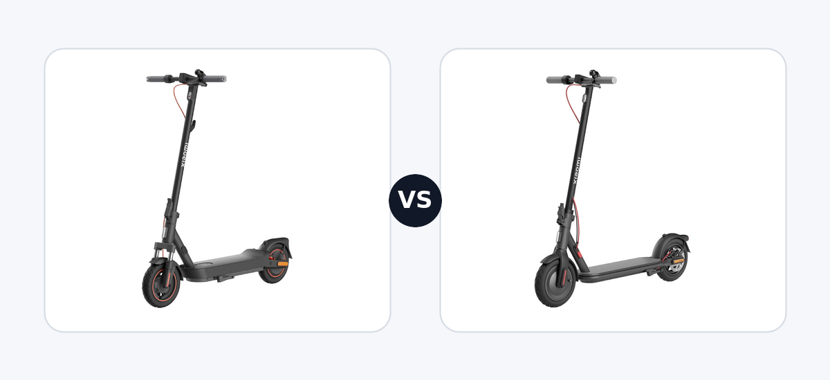 Xiaomi Electric Scooter 5 Max · vs · Xiaomi Electric Scooter 4