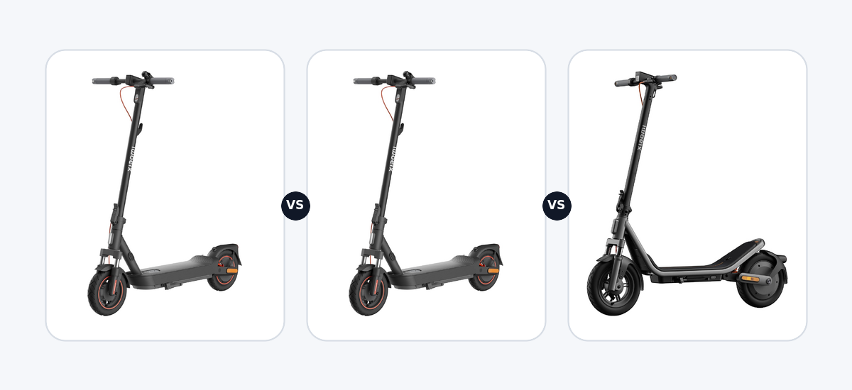 Xiaomi Electric Scooter 5 Max ·vs· Xiaomi Electric Scooter 5 Max DE ·vs· Xiaomi Xiaomi Electric Scooter 6