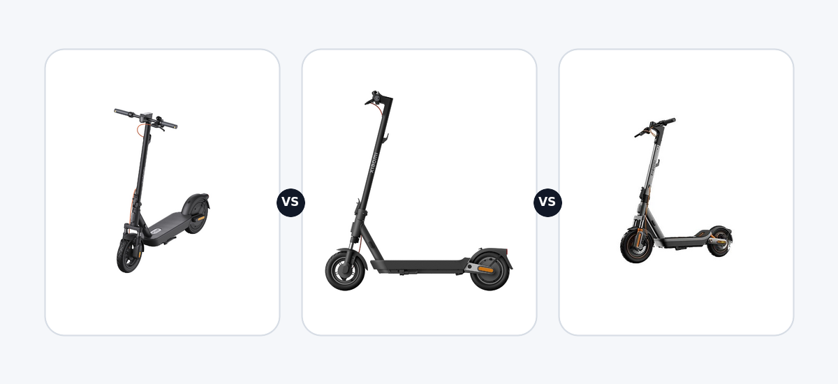 Xiaomi Electric Scooter 5 Plus ·vs· Xiaomi Electric Scooter 5 Pro DE ·vs· Xiaomi Electric Scooter 6 max DE