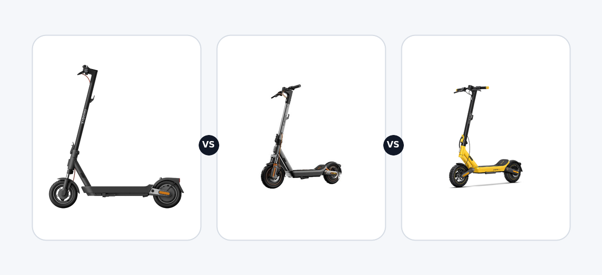 Xiaomi Electric Scooter 5 Pro DE ·vs· Xiaomi Electric Scooter 6 max DE ·vs· Xiaomi Electric Scooter 6 Ultra