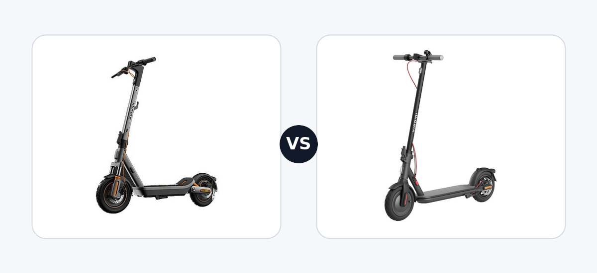 Xiaomi Electric Scooter 6 Max · vs · Xiaomi Electric Scooter 4