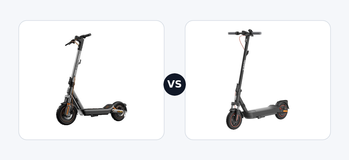 Xiaomi Electric Scooter 6 Max · vs · Xiaomi Electric Scooter 5 Max DE