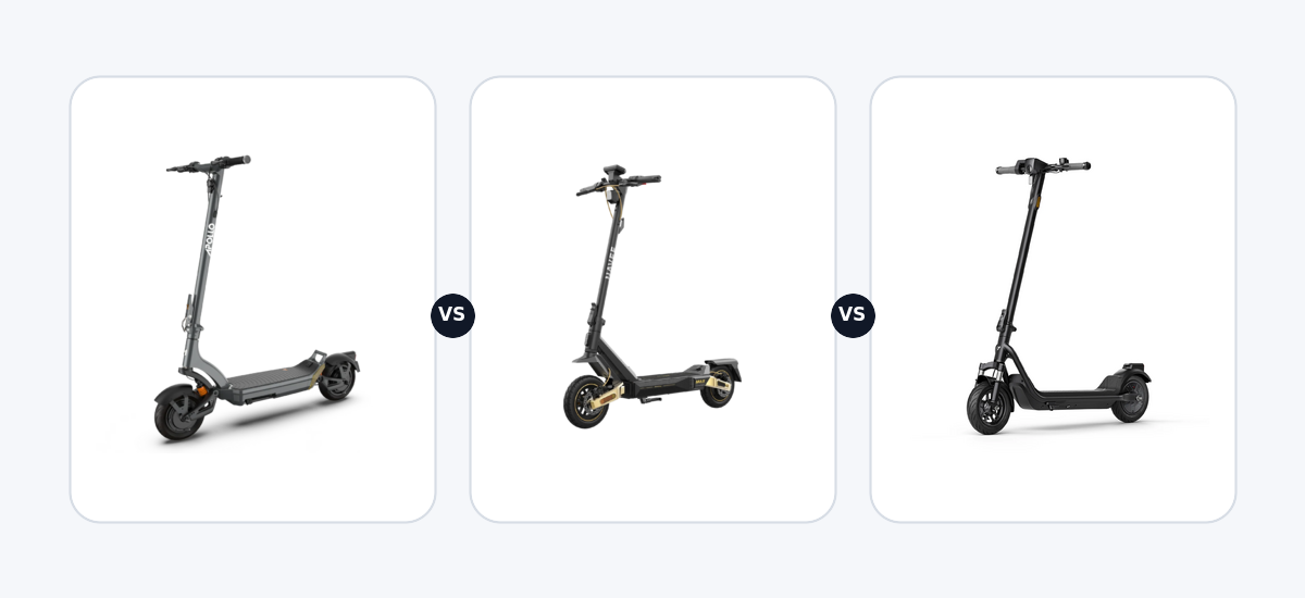 Apollo City 2024 ·vs· Navee ST5 Max EU ·vs· Niu KQi 100F