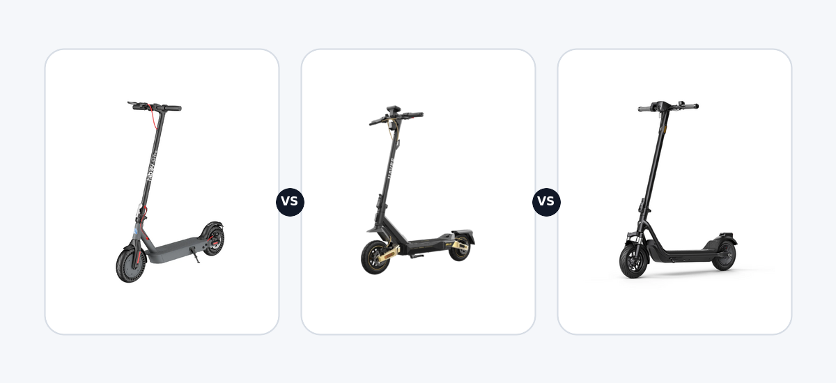 Hiboy S2 Pro ·vs· Navee ST5 Max EU ·vs· Niu KQi 100F