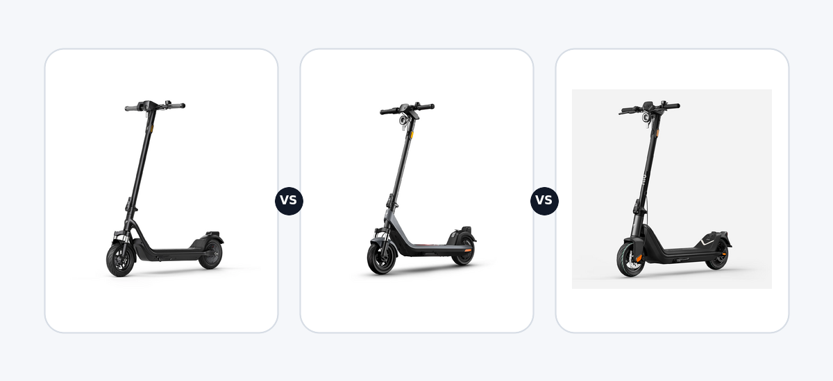 Niu KQi 100F ·vs· Niu KQi 200P ·vs· Niu KQi3 Pro